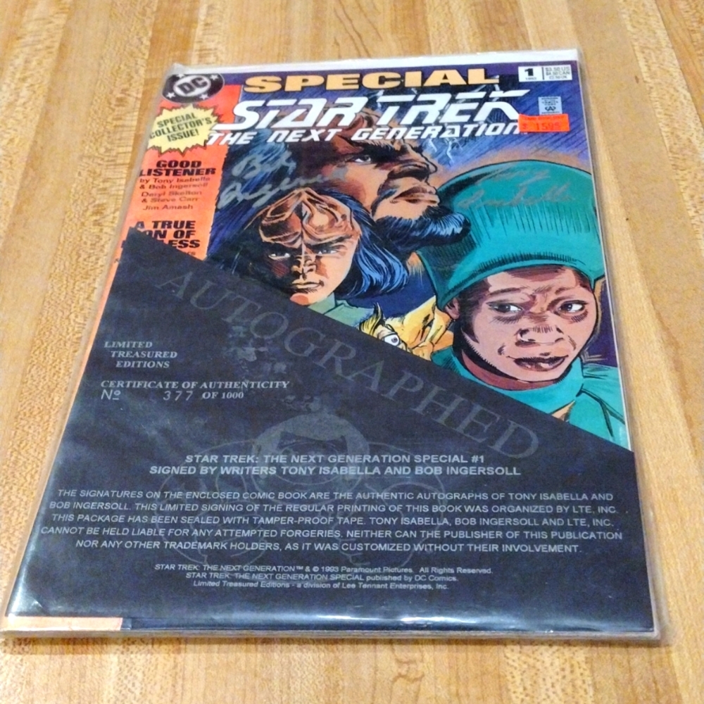 Autographed Collector's Star Trek Comic Book